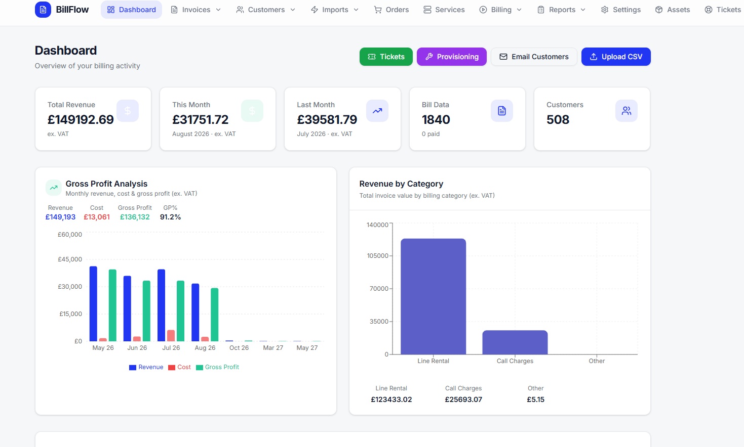 BillStream — one platform