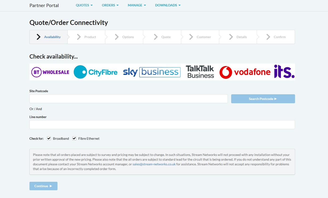 Cascade partner portal — check connectivity